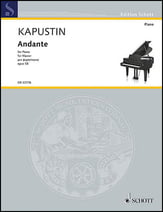 Andante, Op. 58 piano sheet music cover